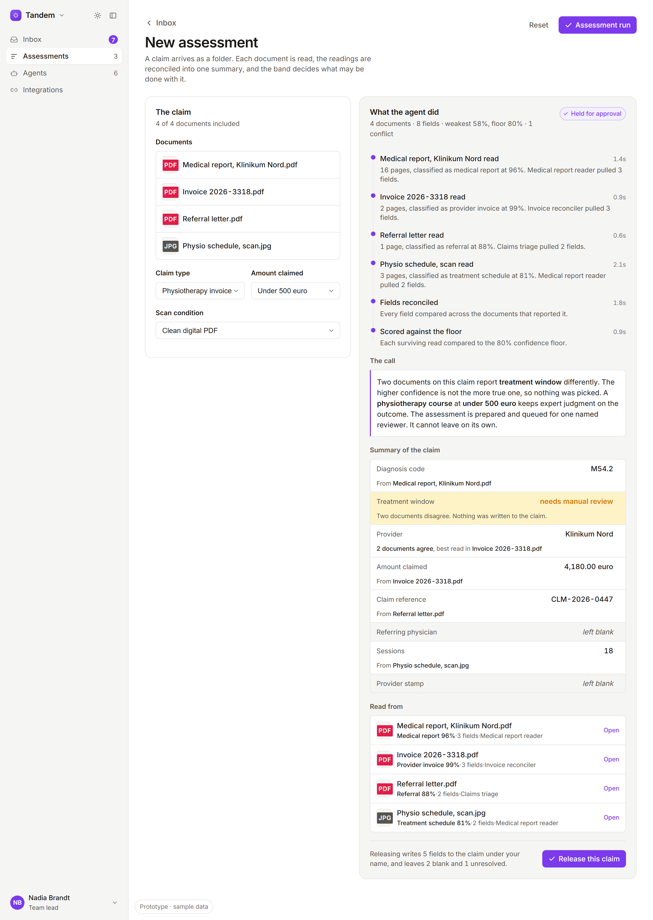 Tandem: version two, the whole folder and its contradictions